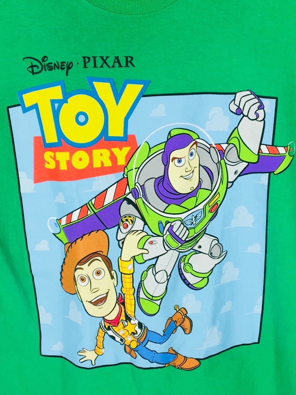 Disney Pixar Toy Story 100% Cotton Short Sleeve Shirt Green Size Medium